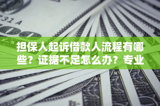 济南担保人起诉借款人流程有哪些？证据不足怎么办？专业律师解答