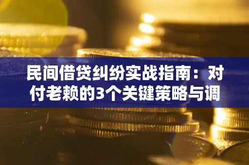 济南民间借贷纠纷实战指南：对付老赖的3个关键策略与调解盲区解析